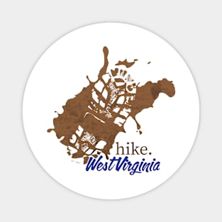 Hike West Virginia - Boot Print Magnet